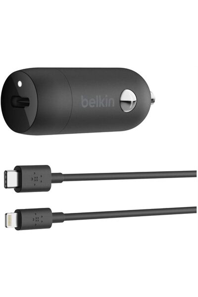 Generic Belkin BoostCharge USB-C Car Charger 18 W with 4 ft USB-C to Lightnin...