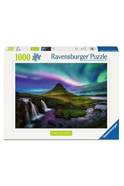 RAVENSBURGER 1000 Pieces Puzzle - Power of Nature - Northern Lights Above Kir...