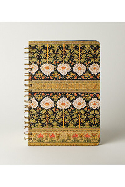 Bazen Defter Güzel Desen Sert Kapaklı Spiralli Süresiz Planlayıcı Ajanda 16x24cm