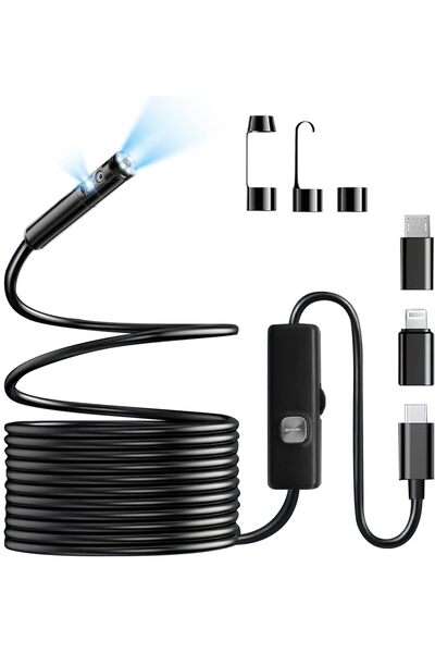 Generic كاميرا منظار داخلي بعدستين، كاميرا فحص منظار داخلي بدقة 1920x1440 بكس...