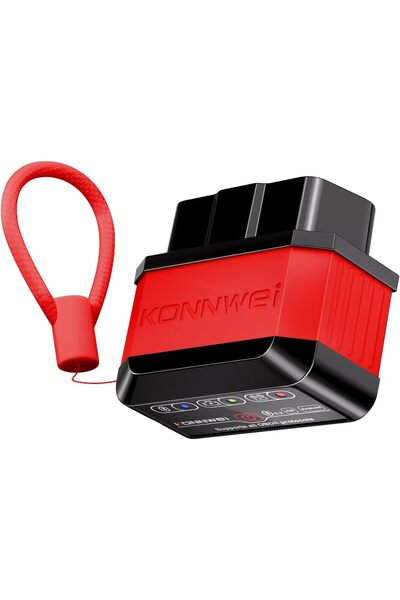 Generic جهاز فحص أعطال السيارات اللاسلكي KONNWEI OBD2 بتقنية بلوتوث 5.2، متوا...