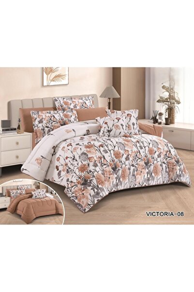 Red Rose Summer single and twin bed sheet set, 5 pieces, Cushion floral patte...