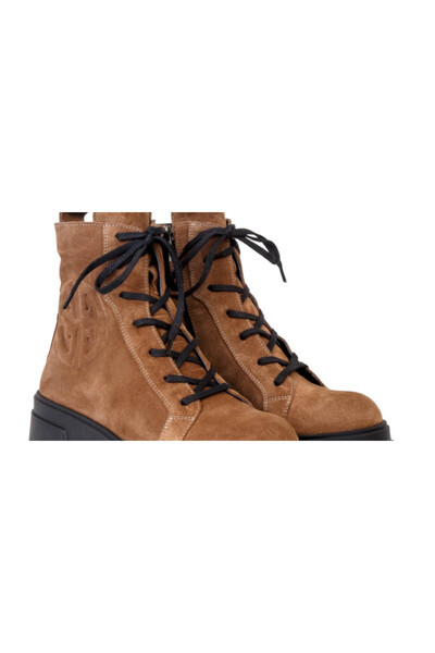 ANNASIA SHOES CASIANA Boots - Brown Leather
