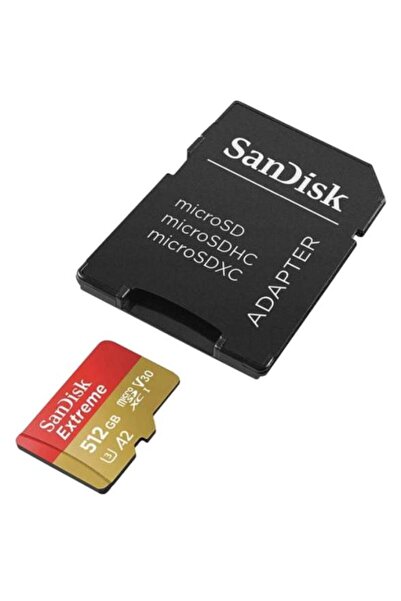 SanDisk Card microSDXC Extreme 512GB 190MB/s A2 V30 U3 + Adaptor