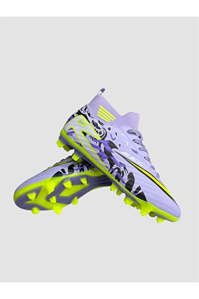 SALEN SHOES SALEN AYAKKABI DİŞLİ ÇORAPLI LİLA HALI SAHA