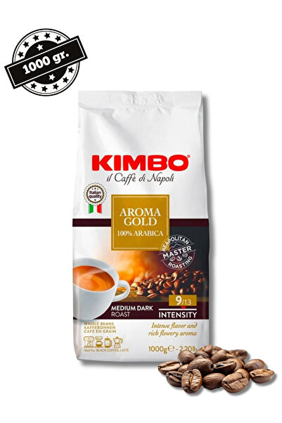 Kimbo Coffee Beans Aroma Gold 100% Arabica 1 kg