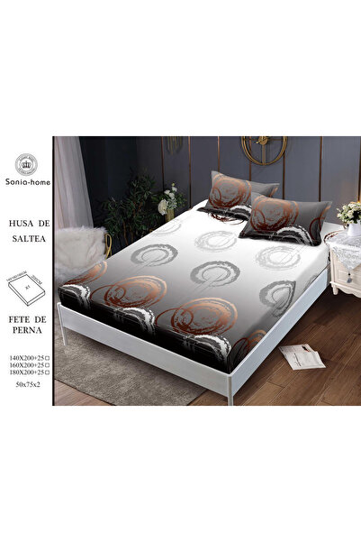 FIONNA.RO Stretchy Duvet Cover and Pillowcases Made of Finet 140x200cm - Abst...