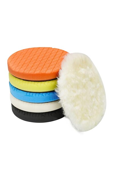 Generic وسادات تلميع ذاتية القفل مقاس 5 بوصات، 6 قطع، وجه 5.6 بوصة (140 مم) ل...