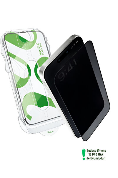 Evax Eph-64 iPhone 16 Pro Max Compatible 5D Full Glass Screen Protector with ...