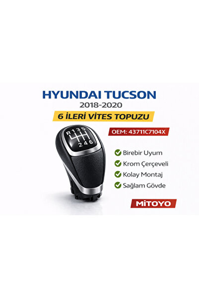 MITOYO Hyundai Tucson 2018-2020 6 Forward Gear Shift Knob 43711C72104X Compat...