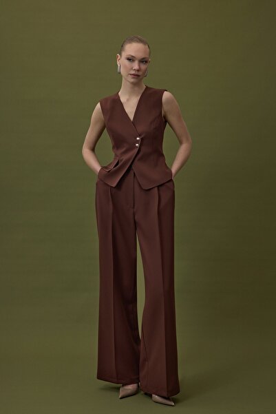 Sateen Pantaloni Sofia Palazzo - Maro