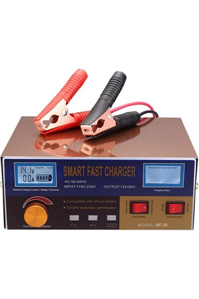 Generic Eacam Intelligent Automatic Battery Charger, 12V/24V Battery Charger ...