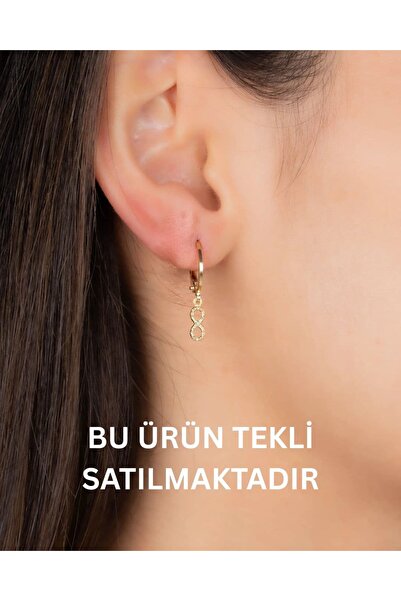 YCL JEWELLERY (TEKLİ) Sallantılı Sonsuzluk Altın Küpe