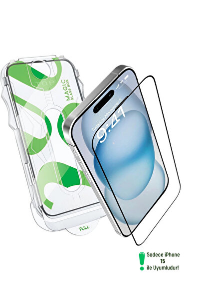 Evax Epr-51 iPhone 15 Compatible 5D Platinum Full Coverage Glass Screen Prote...