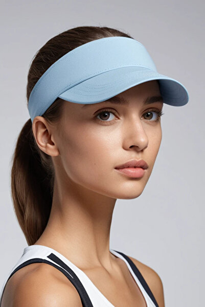 Belifanti Collection Baby Blue Tennis Visor Hat Adjustable Lightweight Sports...