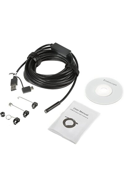 Generic كاميرا فحص داخلية 3 في 1 تعمل بمنفذ USB، بدقة 0.3 ميجابكسل، مقاومة لل...