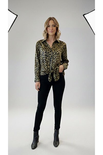 QBZ Leopard Oversized Shirt