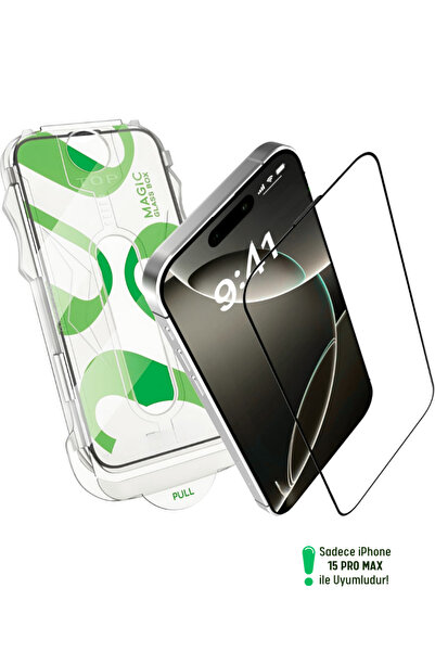 Evax Epr-54 iPhone 15 Pro Max Compatible 5D Platinum Full Coverage Glass Scre...