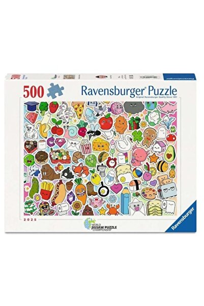 RAVENSBURGER 500 Piece Puzzle - World Championship Puzzle - Chaos Cuki Kawaii