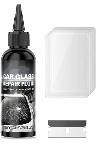 Generic طقم إصلاح الزجاج الأمامي، سائل إصلاح الزجاج المتشقق، سائل إصلاح خدوش ...