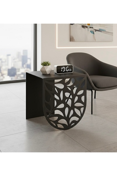 ATS İK Tasarım Lazer Aura Leaf Şık Sehpa Tasarımı