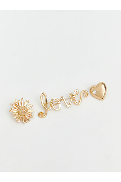 LC Waikiki Γυναικεία αγκράφες με σχέδια λουλουδιών, σετ 3 τεμαχίων, από το Sh...