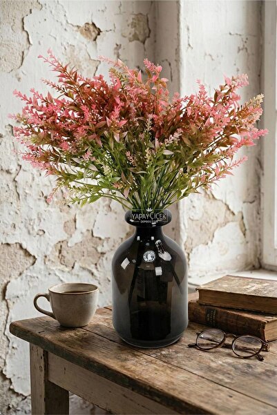 Yapay Çiçek Deposu Plantă artificială cu 5 ramuri, buchet de lavandă cu ciucu...