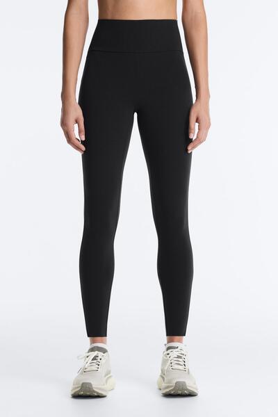 Oysho Reflective high-rise Compressive core control ankle-length leggings