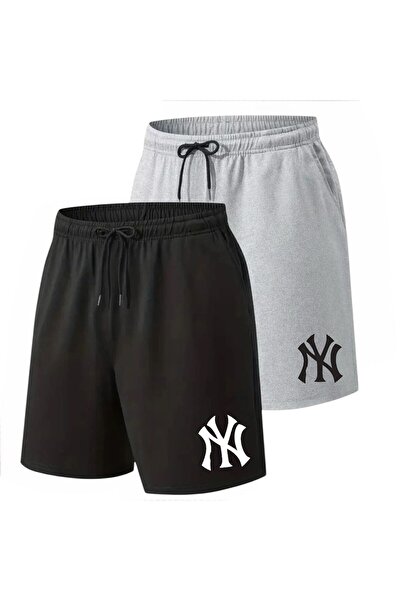 Eşofmancım Unisex 2 Pieces Printed Summer Short Shorts