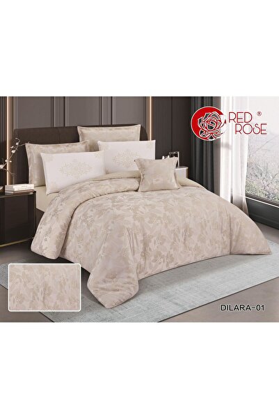 Red Rose Dilara Microfiber Duvet(7 Pieces) - Fully Embroidered - Double Size ...