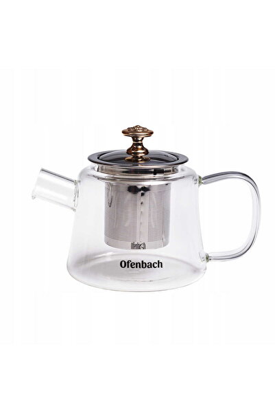 Kamille Fierbător cu infuzor, sticlă rezistentă la căldură, 480 ml