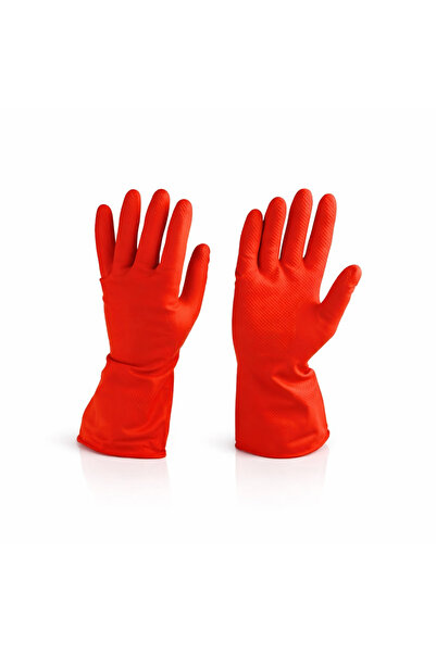 Palex Lateks Kırmızı Bulaşık Eldiveni Çok amaçlı 8 – 8,5 M Beden 20 Çift