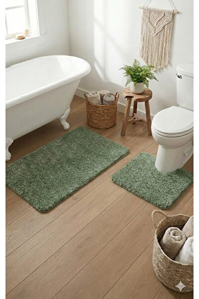 EUROBANO Shaggy Non-Slip Base Washable Toilet Seat Compatible 60X100 60X50 Se...