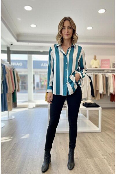 QBZ Oversized Shirt with Striped Details