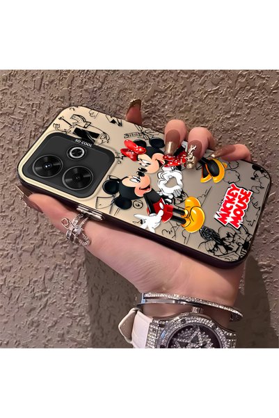 CHICASELUX حافظة Poco M6 4G متوافقة مع شخصيات كرتونية مضحكة، حافظة سيليكون عا...