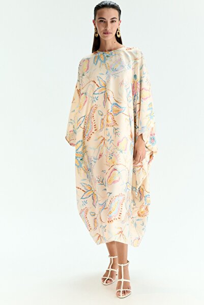 H&M Saten Kaftan Elbise