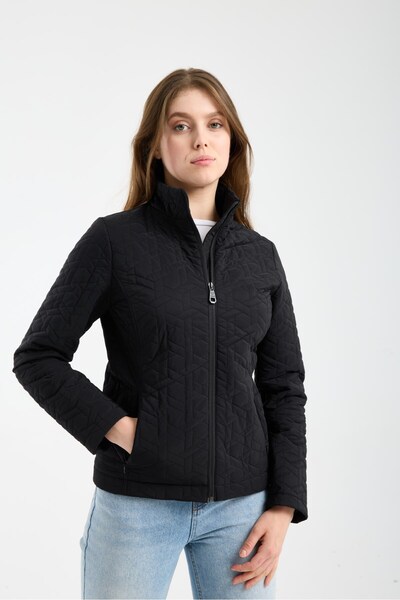 G-FOX Women's Quilted Seasonal Coat – Lightly Padded, High Collar, Full Zippe...