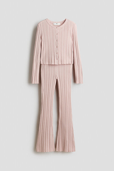 H&M 2 Parçalı Lastik Örgülü Set