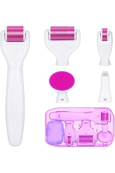 Dermaroller مجموعة ديرما رولر 6 في 1 من فيسينتروث للوجه والجسم