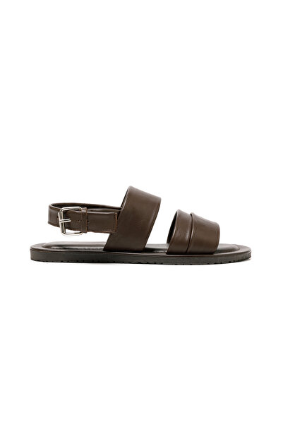 The Sandals Factory Men's Sandals M7718 Leather Upper Sandals