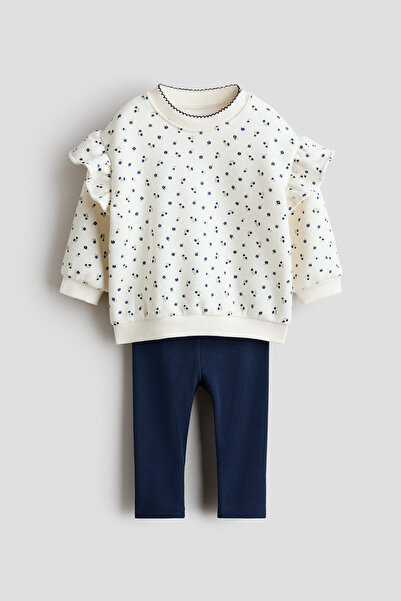 H&M Sweatshirt ve Tayt İçeren 2 Parçalı Set