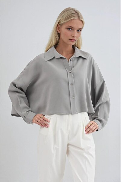 Lijuri Basic Crop Shirt 3502