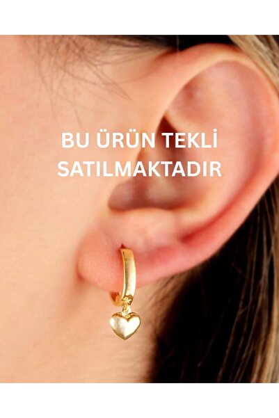 YCL JEWELLERY (TEKLİ) 8 Ayar Altın Kalp Küpe