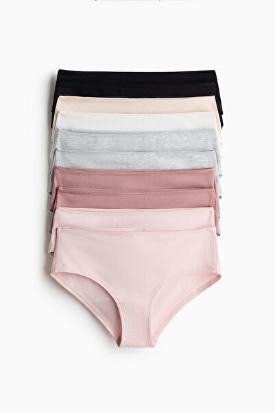 H&M 10'lu Pamuklu Hipster Külot