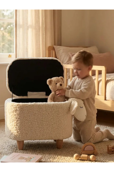 zooturak Kuzu Figürlü Sandıklı Puf Modelleri Teddy Puf