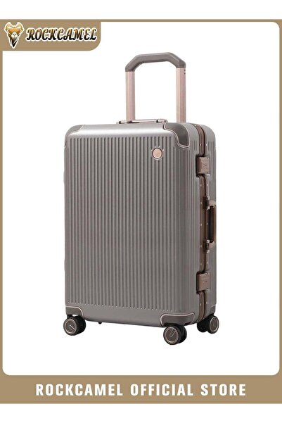 ROCKCAMEL Aluminum frame Carry-On Luggage 24Inch,Fashional Suitcase with Anti...