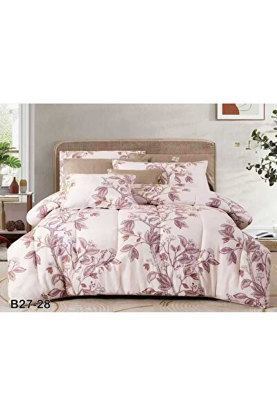 Red Rose طقم مفرش نفرين صيفي فاخر 8 قطع من خامة المايكروفايبر الملكي مقاس 260...