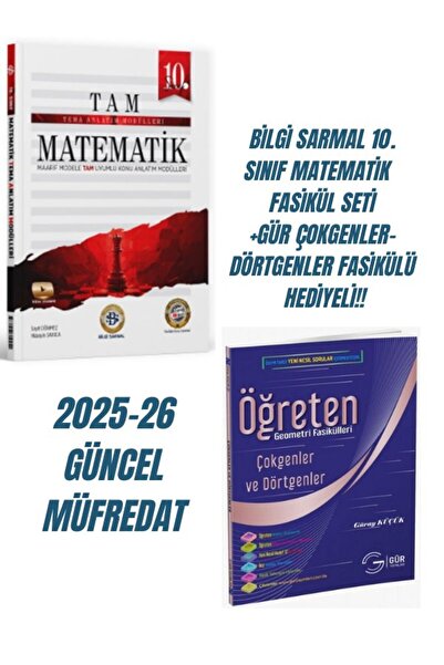 Bilgi Sarmal Yayınları Bilgi Sarmal 10. Sınıf Matematik Fasikül Seti, Çokgenl...