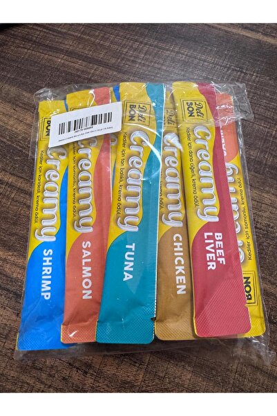 Delibon Creamy Karışık Sıvı Kedi Ödülü 15 Gr (15 Adet)