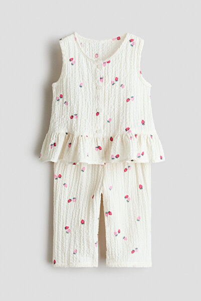 H&M 2 Parçalı Gofre Set